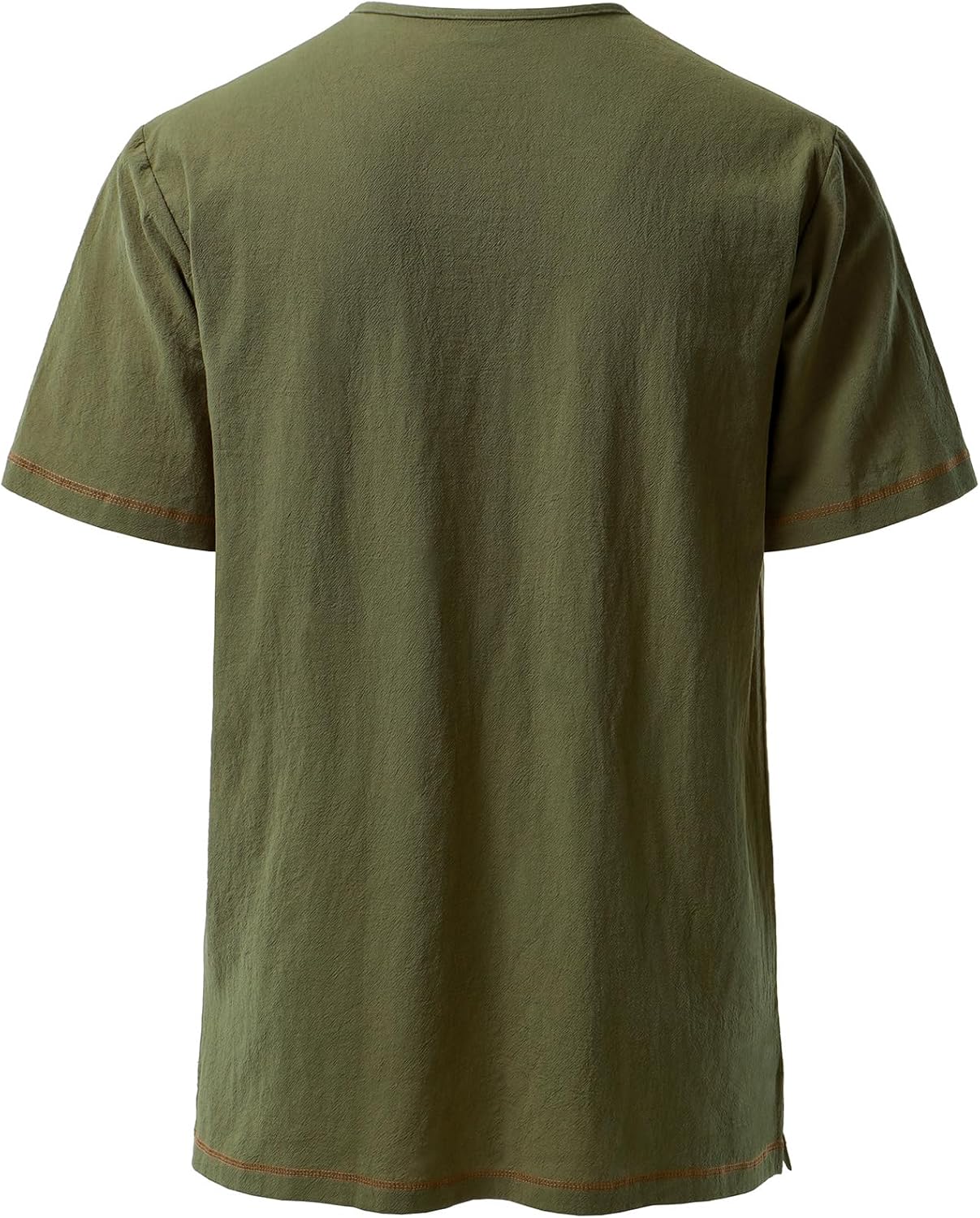 JEMOTOP Men's Pure Cotton Retro Short Sleeves Lace Up Shirts for Casual Renaissance Pirate Medieval Viking Without Belt