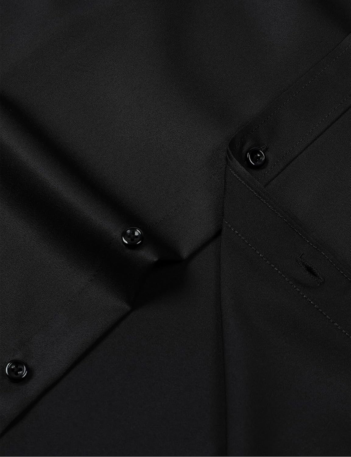 JEMITOP Men's Stretch Wrinkle Free Dress Shirts Formal Prom Wedding Long Sleeve Button Down Shirts