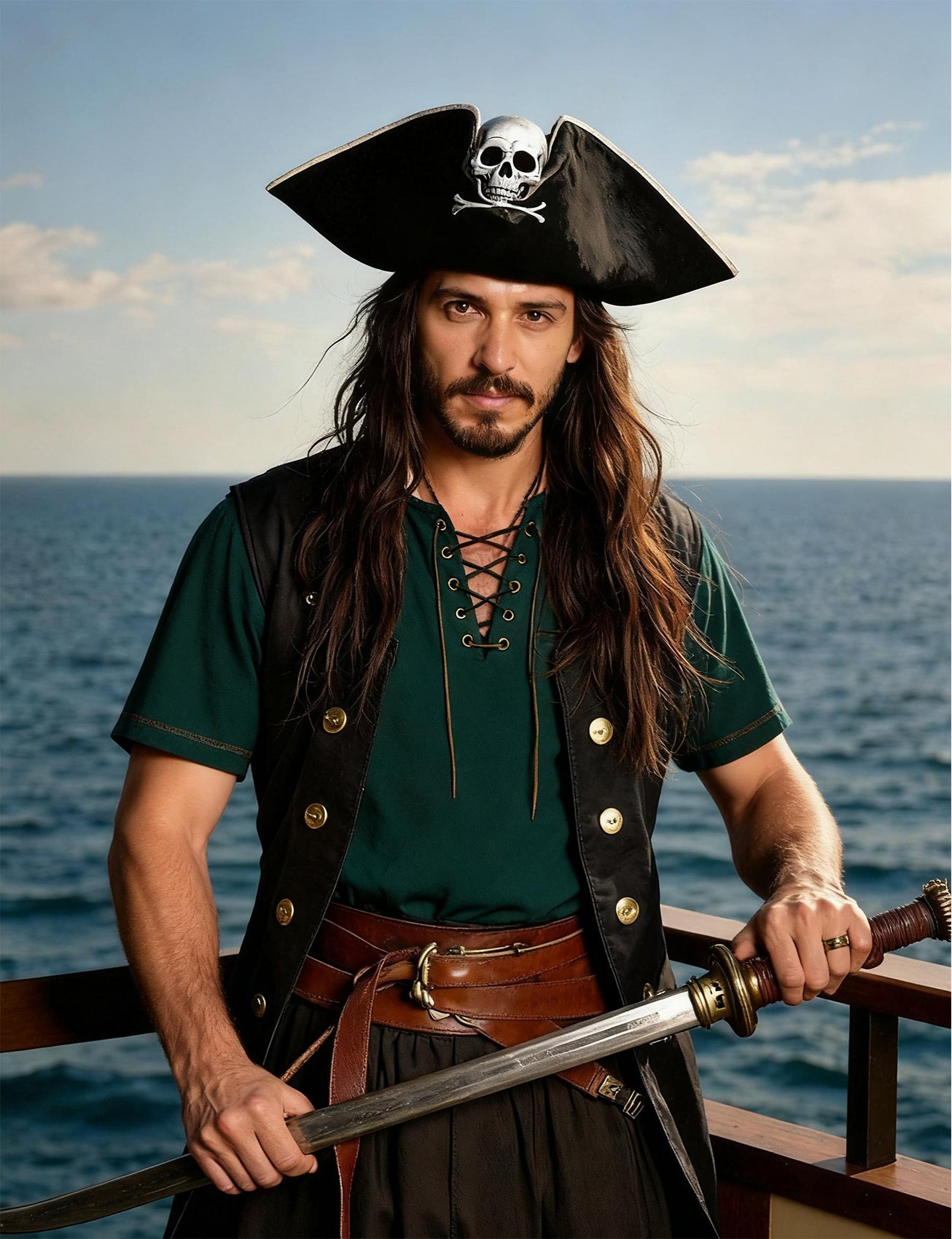 JEMOTOP Men's Pure Cotton Retro Short Sleeves Lace Up Shirts for Casual Renaissance Pirate Medieval Viking Without Belt