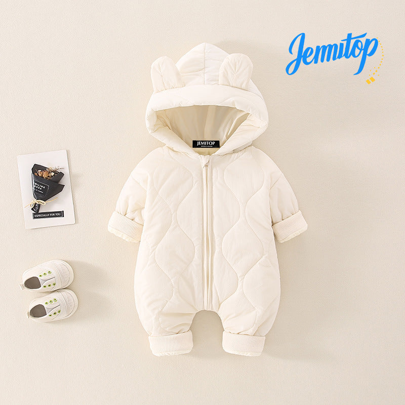 JEMITOP Sales Baby Autumn and Winter Clothes Onesie Warm Clothes Thickened Cotton Clothes