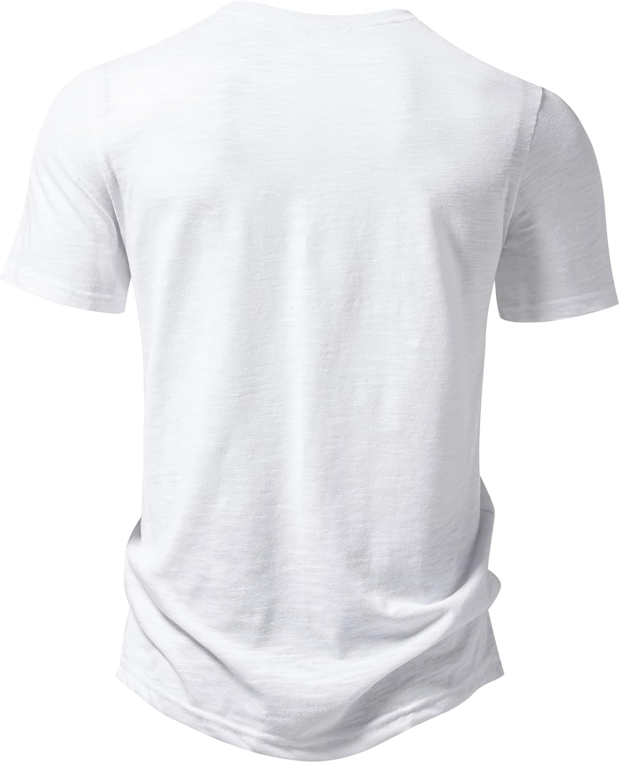 JEMITOP Men's Stretchy Short Sleeve Henley T-Shirt Casual Cotton 2 Buttons Notch Neck Tee Shirts