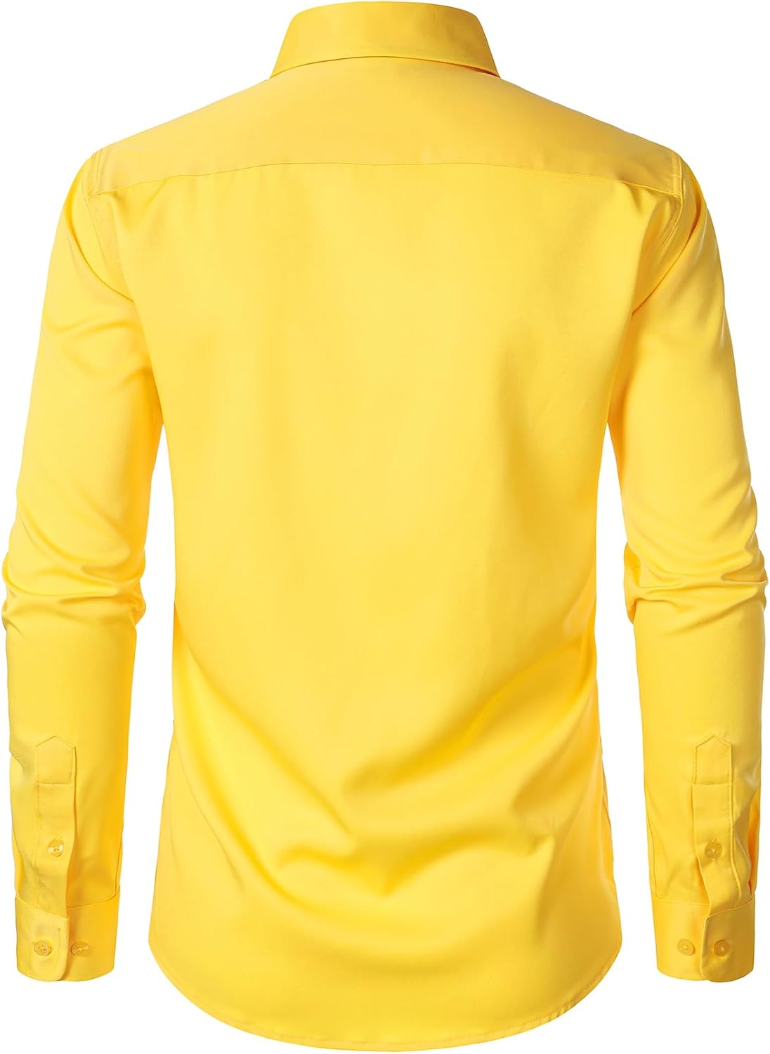 JEMITOP Men's Stretch Soft Slim Fit Dress Shirts Long Sleeve Formal Wedding Business Casual Button Down Shirt