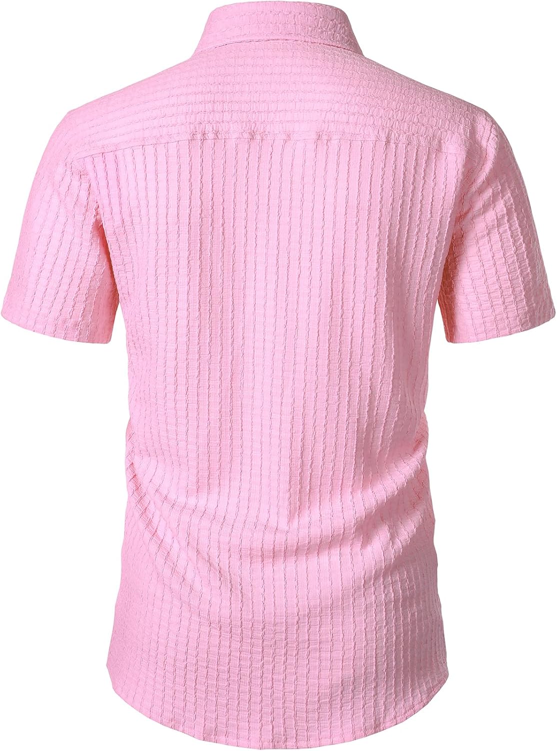 JEMITOP Men's Knit Shirt Summer Casual Short Sleeve Button Down Shirt for Beach Vacation