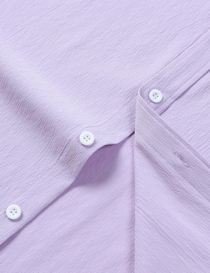 JEMITOP Men's Stretch Wrinkle Free Short Sleeve Texture Shirt Summer Lightweight Button Down Shirts for Beach Vacation