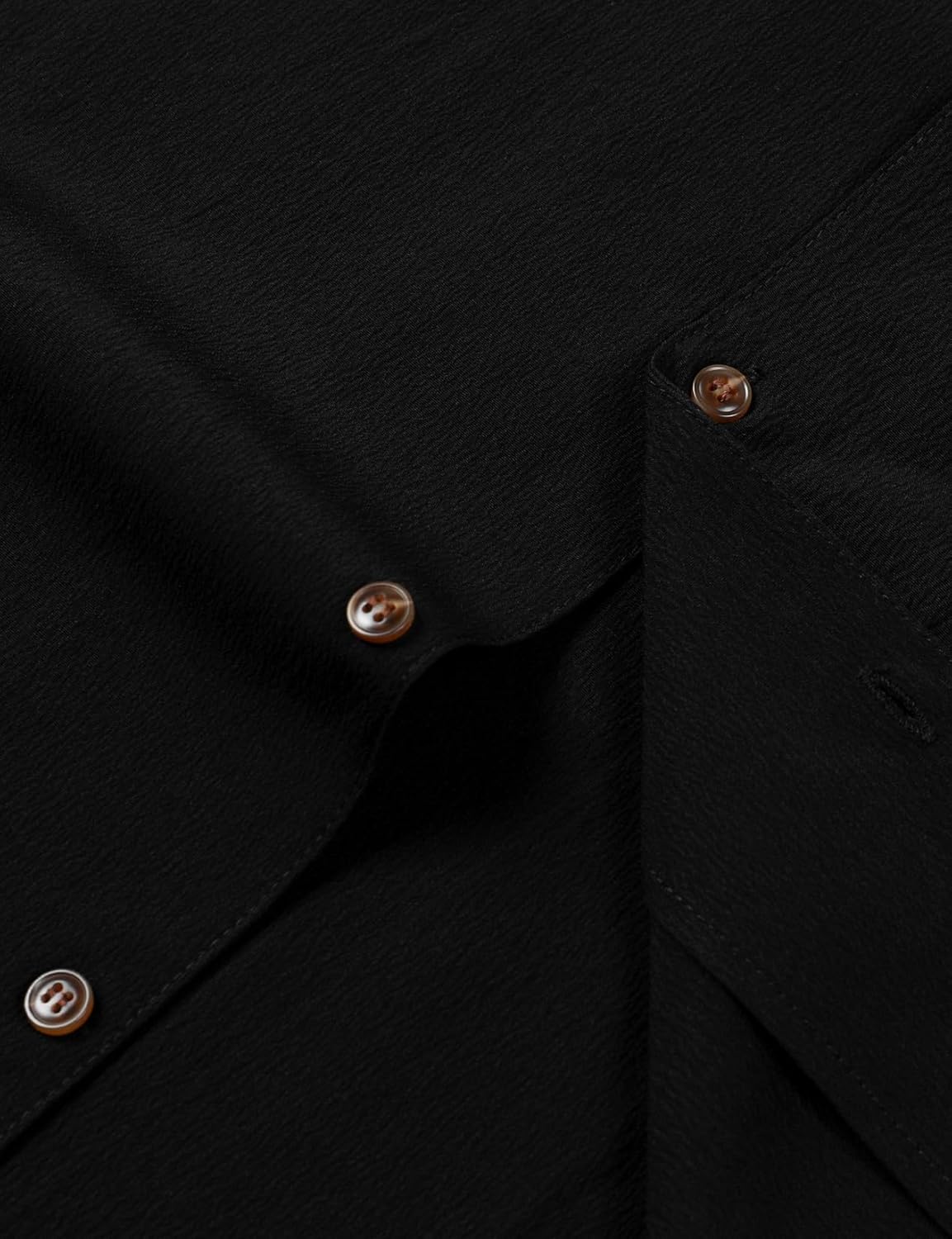 JEMITOP Men's Stretch Cuban Collar Shirt Summer Lightweight Short Sleeve Button Down Shirts with Pocket for Beach Vacation