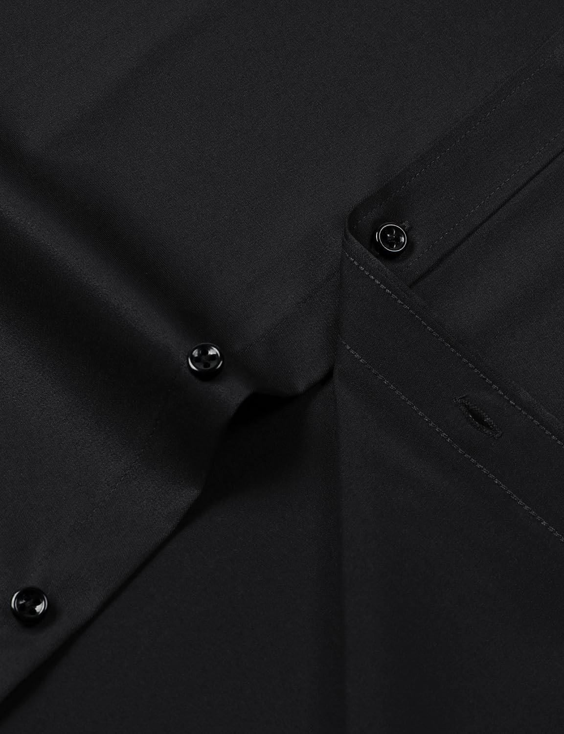 JEMITOP Men's Stretch Wrinkle Free Dress Shirts Formal Wedding Prom Short Sleeve Slim Fit Button Down Shirt