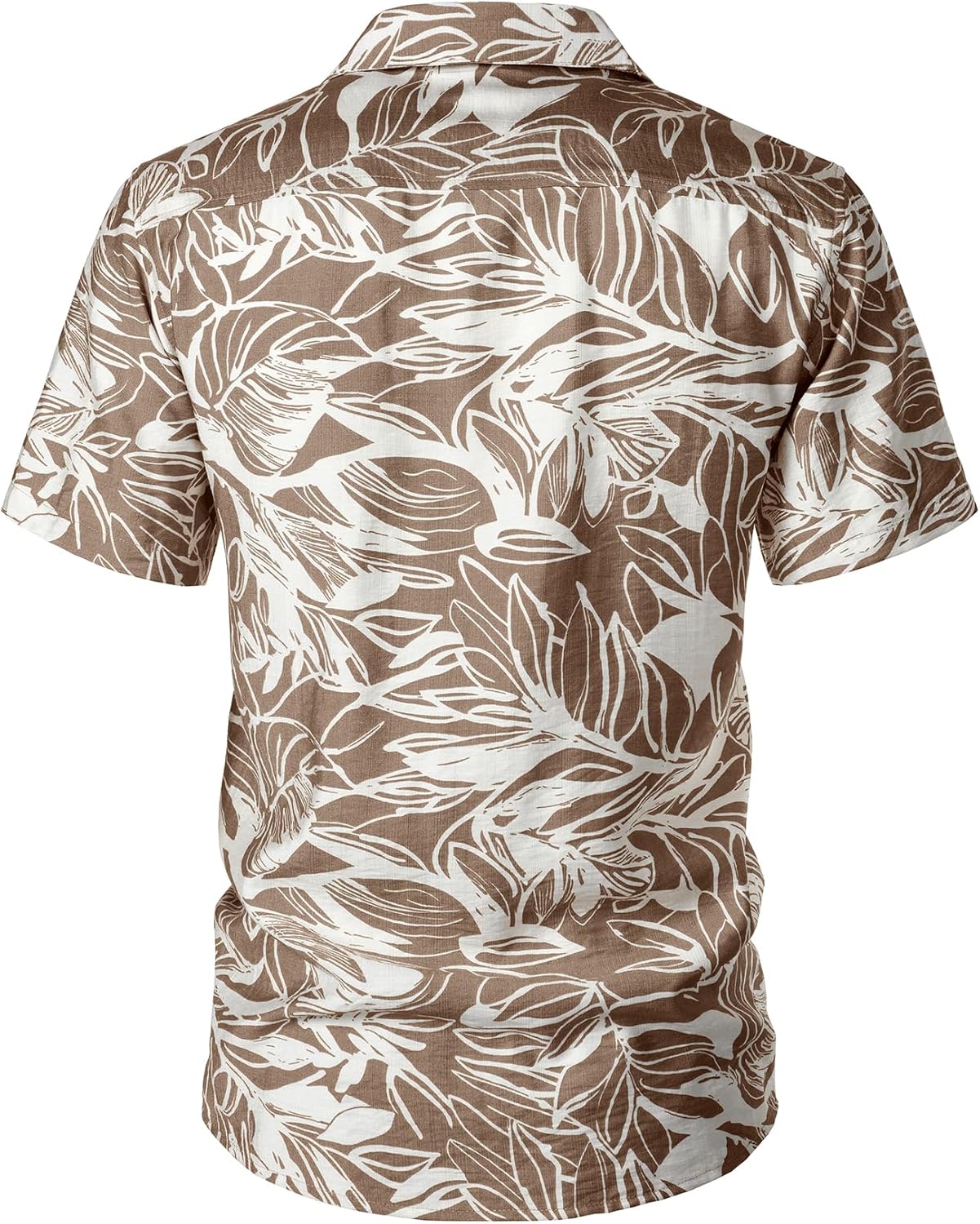 JEMITOP Men's Summer Textured Cuban Collar Hawaiian Shirts Casual Vacation Short Sleeve Button Up Shirt with Pocket