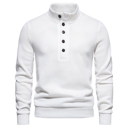 JEMITOP Men's Turtleneck Button Down Sweater