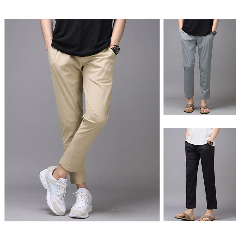 JEMITOP Sales Men's summer ice silk fabric casual pants