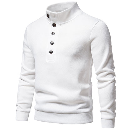 JEMITOP Men's Turtleneck Button Down Sweater