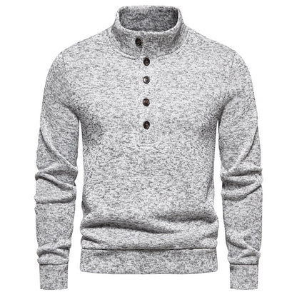 JEMITOP Men's Turtleneck Button Down Sweater