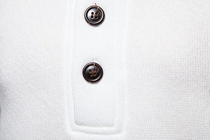 JEMITOP Men's Turtleneck Button Down Sweater