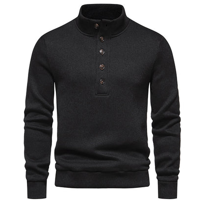JEMITOP Men's Turtleneck Button Down Sweater