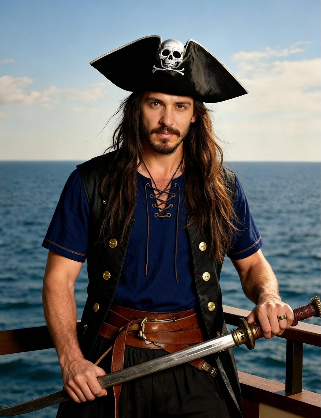JEMOTOP Men's Pure Cotton Retro Short Sleeves Lace Up Shirts for Casual Renaissance Pirate Medieval Viking Without Belt