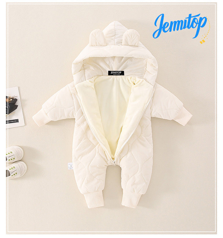 JEMITOP Sales Baby Autumn and Winter Clothes Onesie Warm Clothes Thickened Cotton Clothes