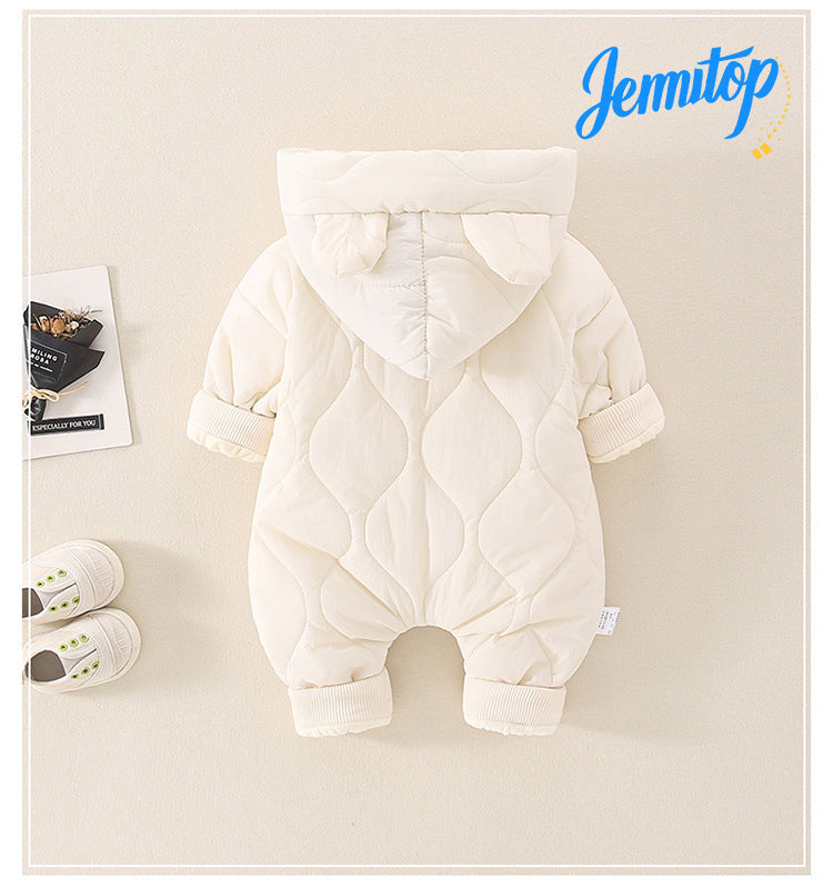 JEMITOP Sales Baby Autumn and Winter Clothes Onesie Warm Clothes Thickened Cotton Clothes